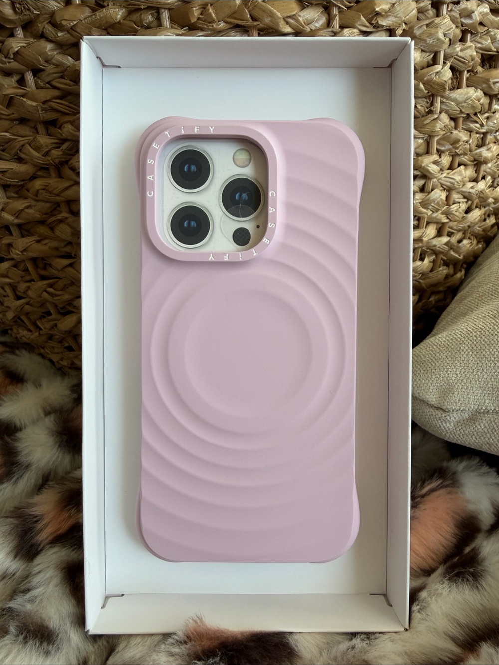 Casetify Pink Ripple Phone Case for iPhone 16 Pro